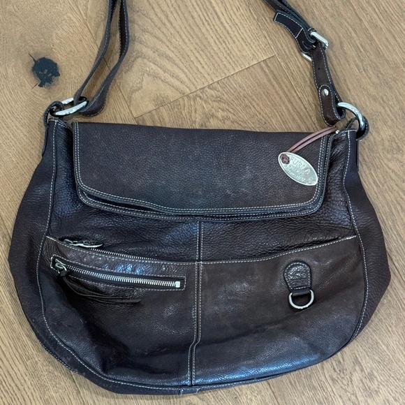 EUC Vintage Y2K Furla Made in Italy Leather Satchel Bag - Brown‎ - Picture 2 of 8